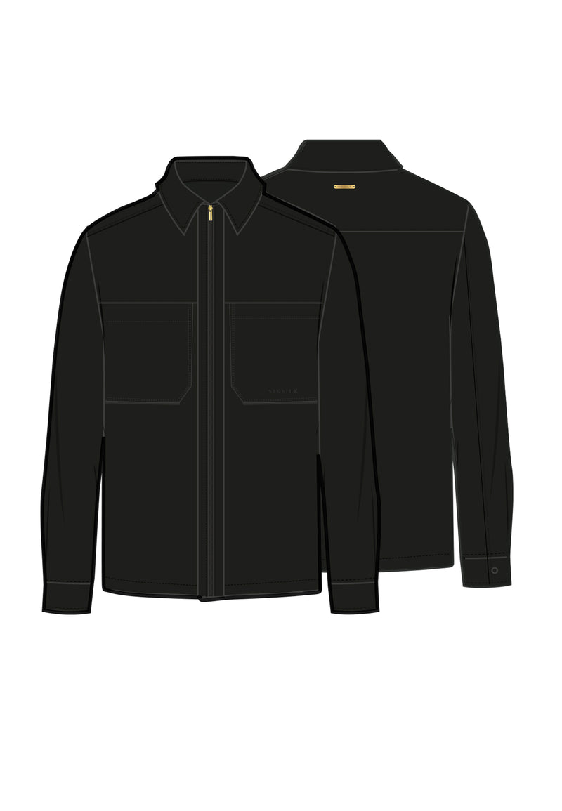 Black Smart Overshirt