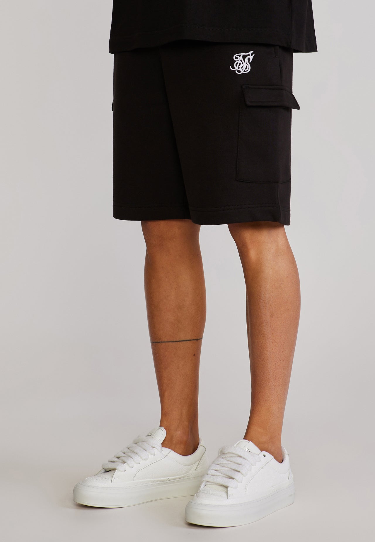 Black Essentials Cargo Shorts