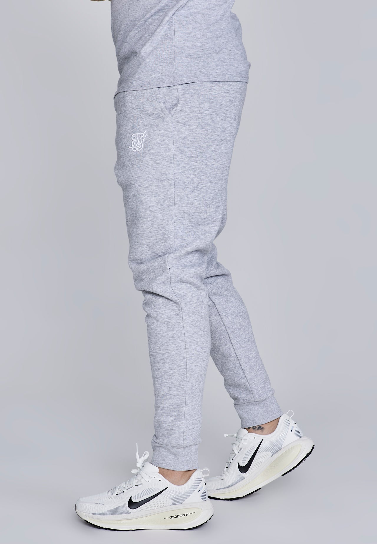 Grey Marl Essentials Joggers (1)