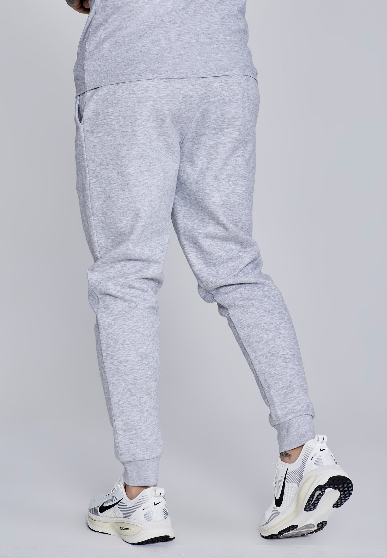 Grey Marl Essentials Joggers (2)