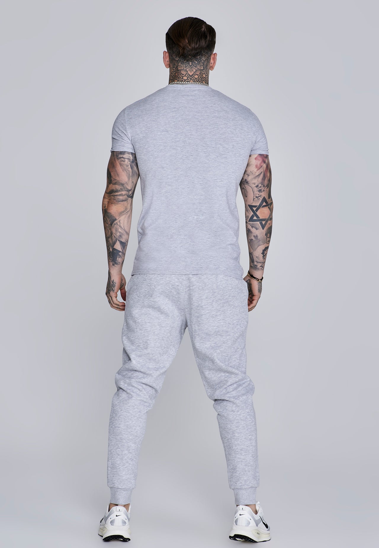 Grey Marl Essentials Joggers (4)