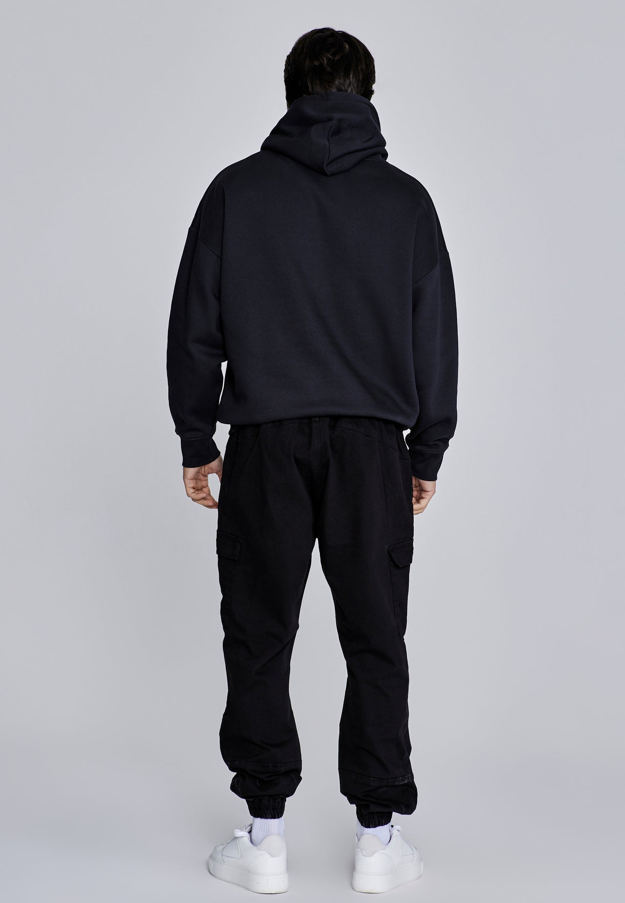 Black Essentials Hoodie (5)
