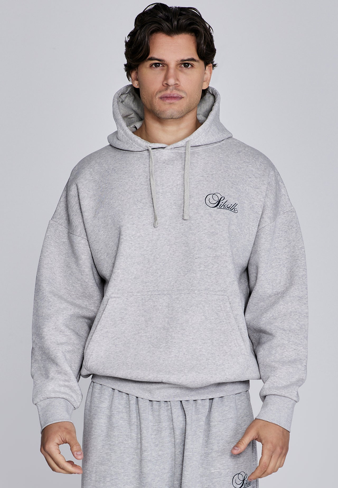 Grey Marl Essentials Hoodie