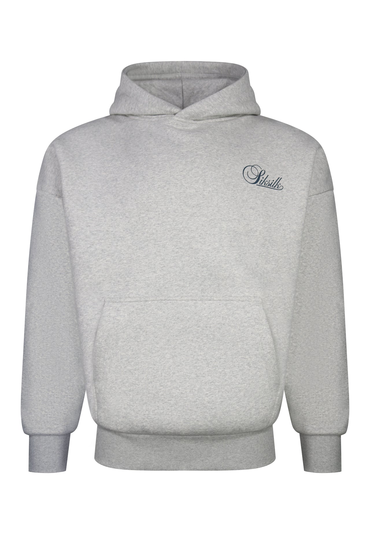 Grey Marl Essentials Hoodie (6)