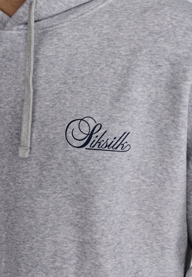 Grey Marl Essentials Hoodie (1)