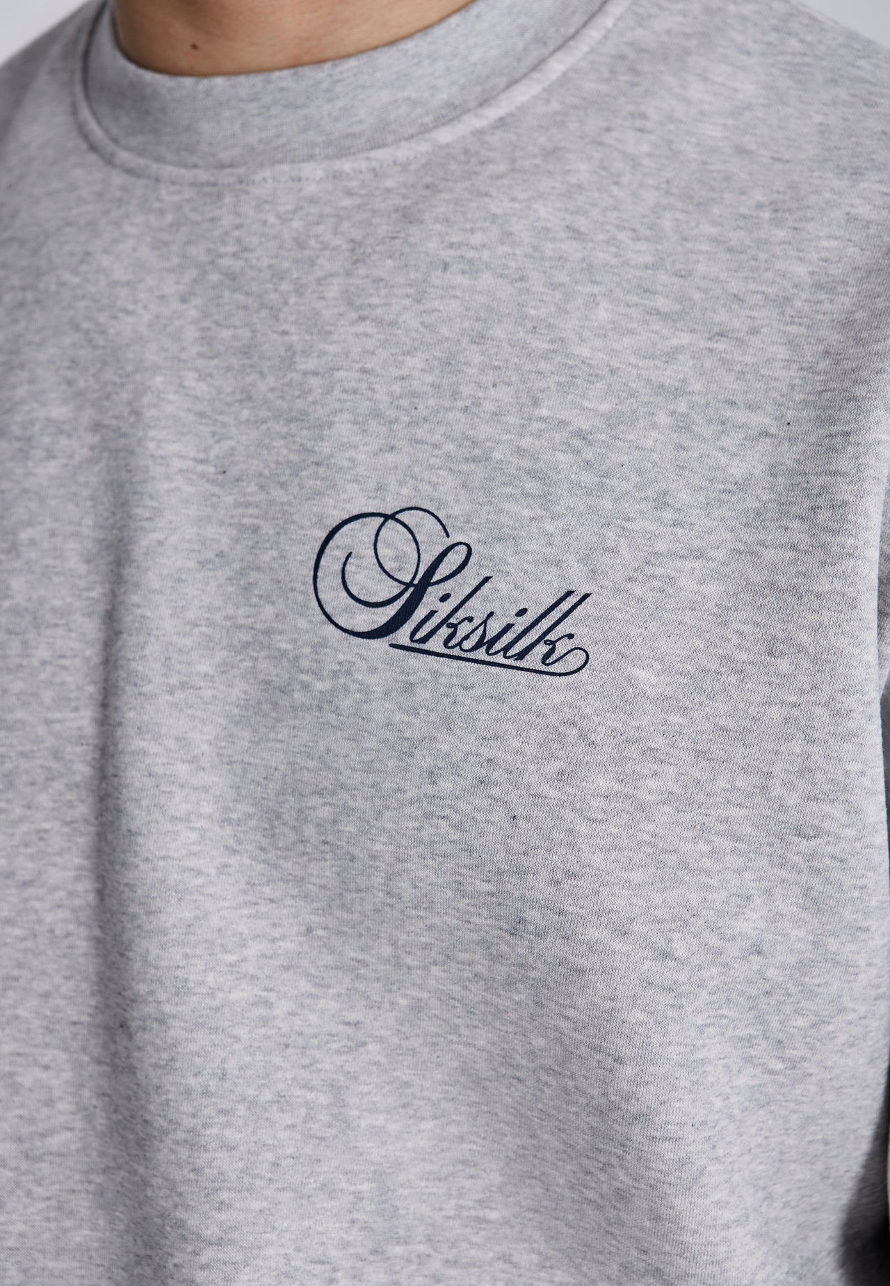 Grey Marl Essentials Sweater (1)