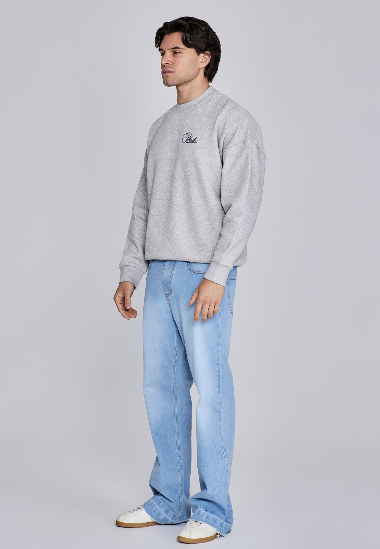 Grey Marl Essentials Sweater (3)