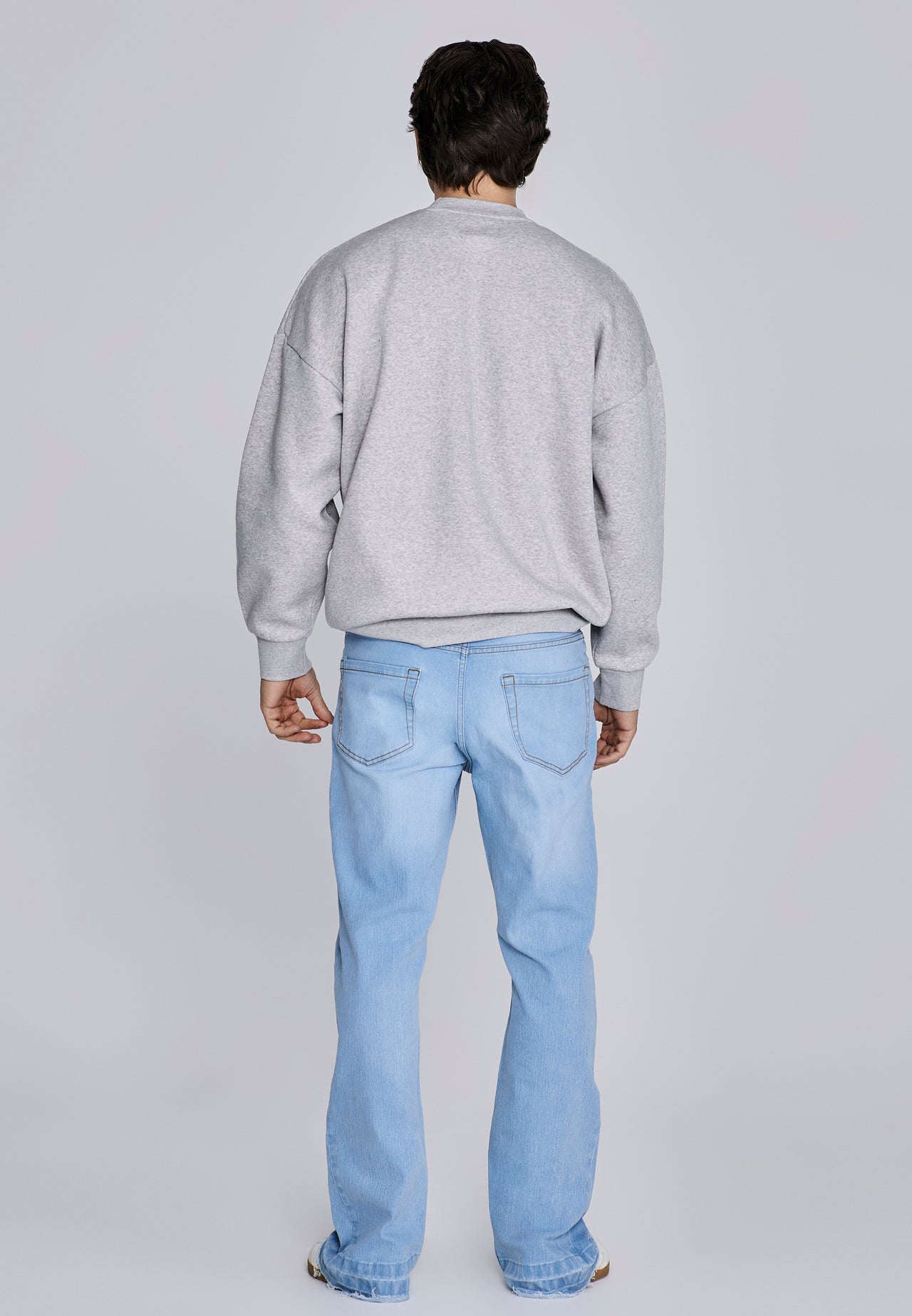 Grey Marl Essentials Sweater (4)