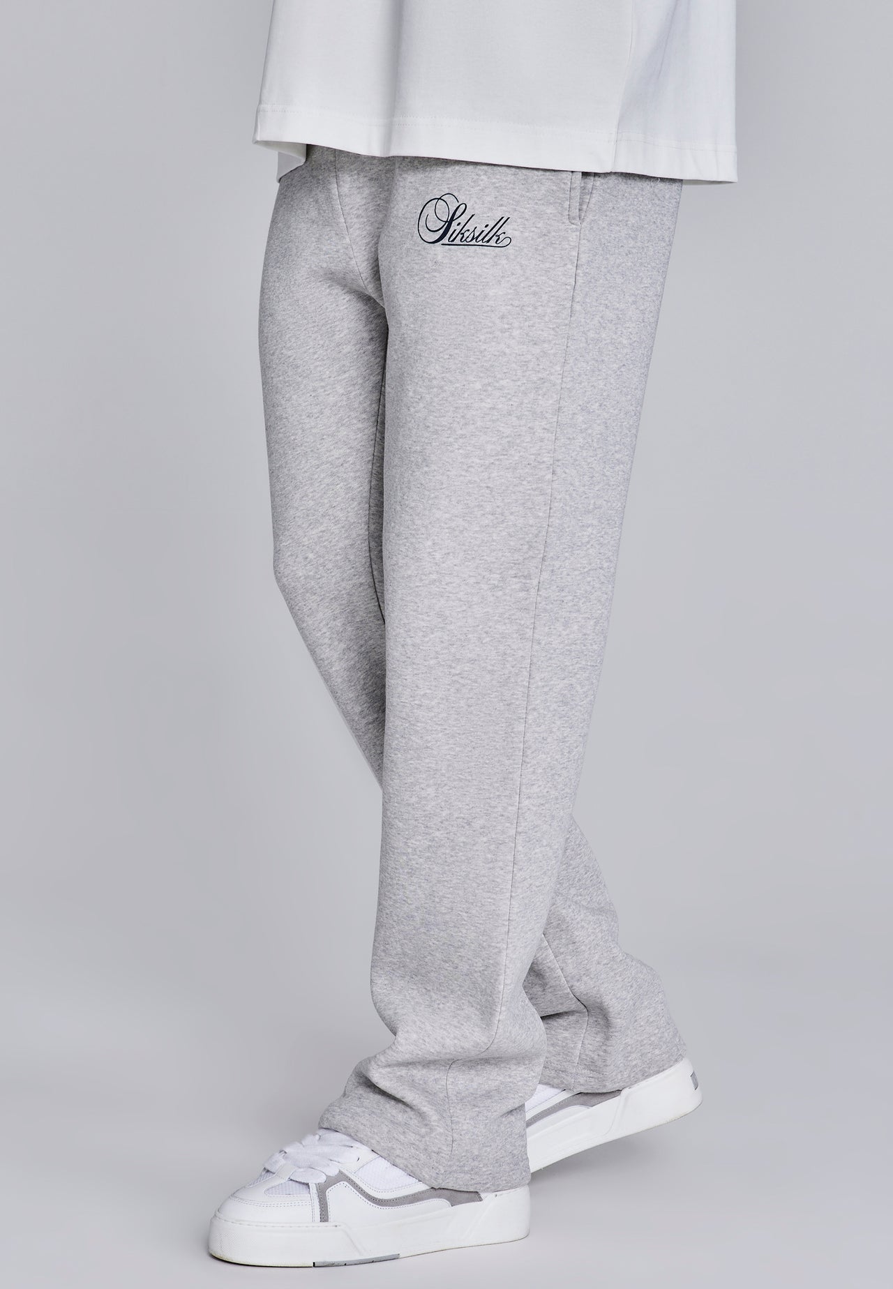 Grey Marl Essentials Track Pants (1)