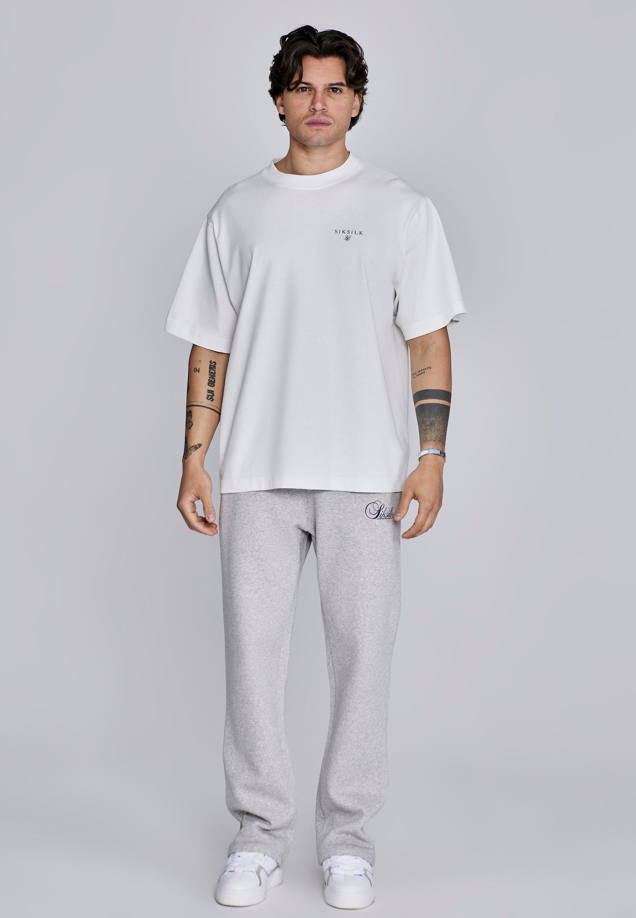 Grey Marl Essentials Track Pants (3)