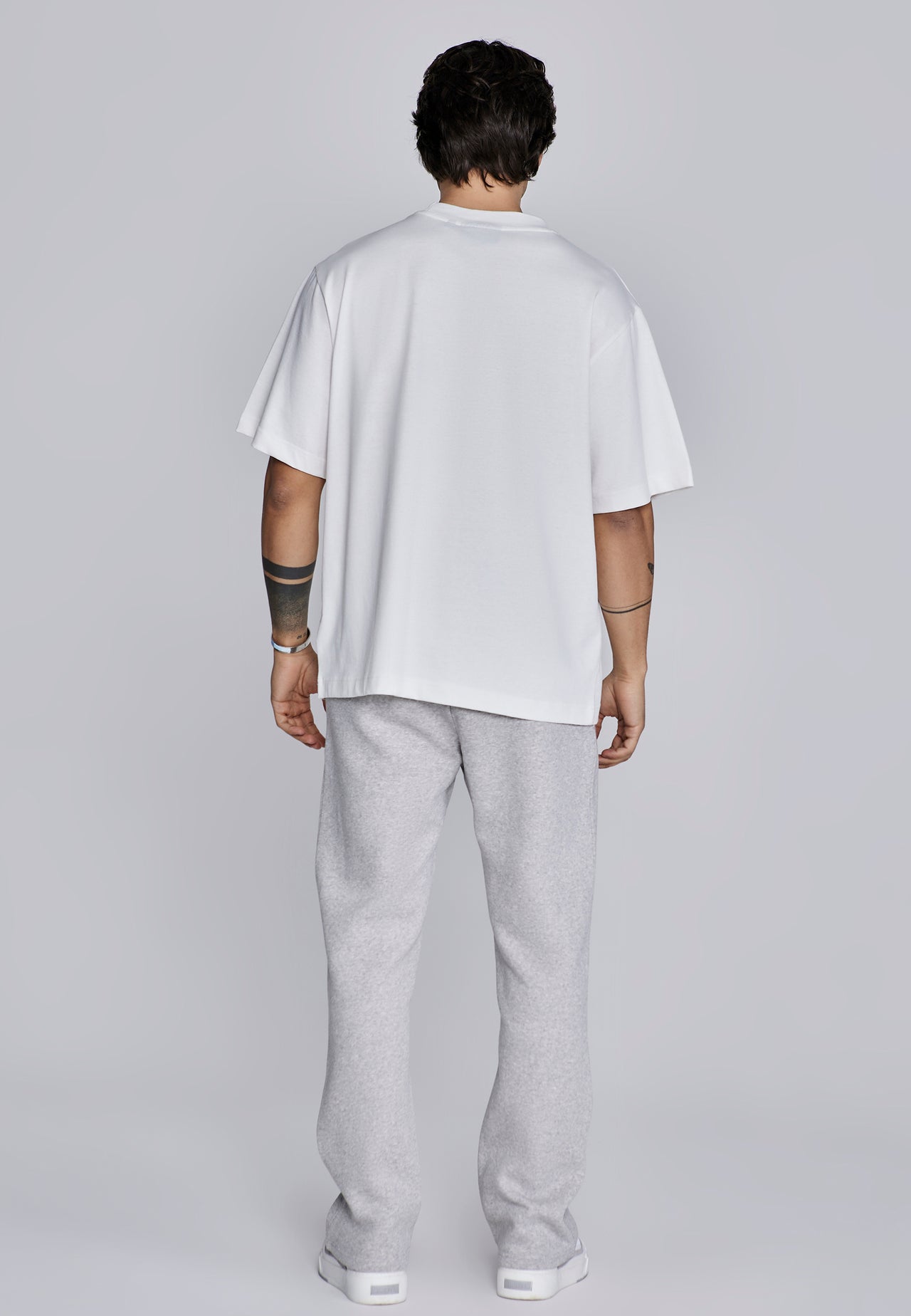 Grey Marl Essentials Track Pants (4)