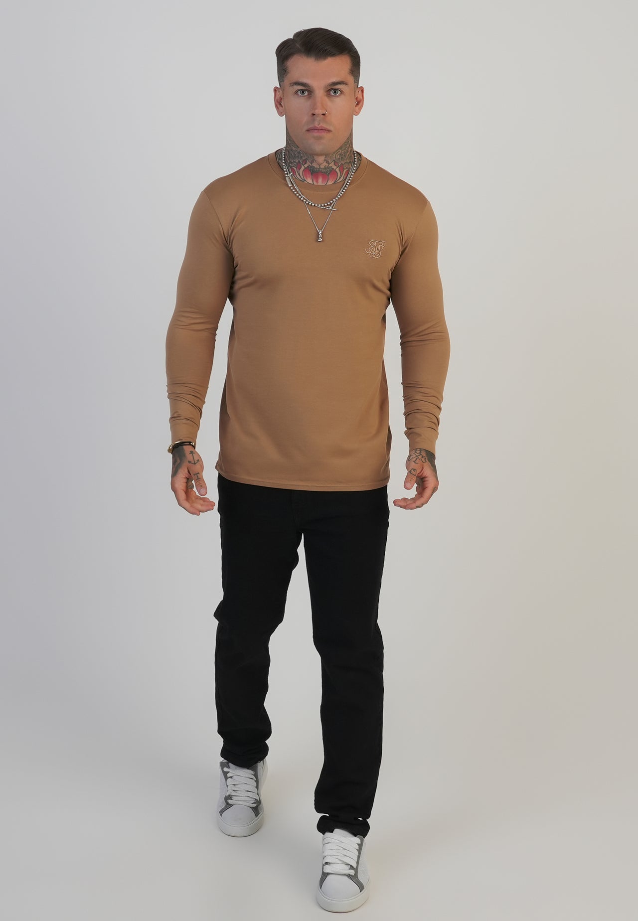 Beige Essentials LS T-Shirt (5)