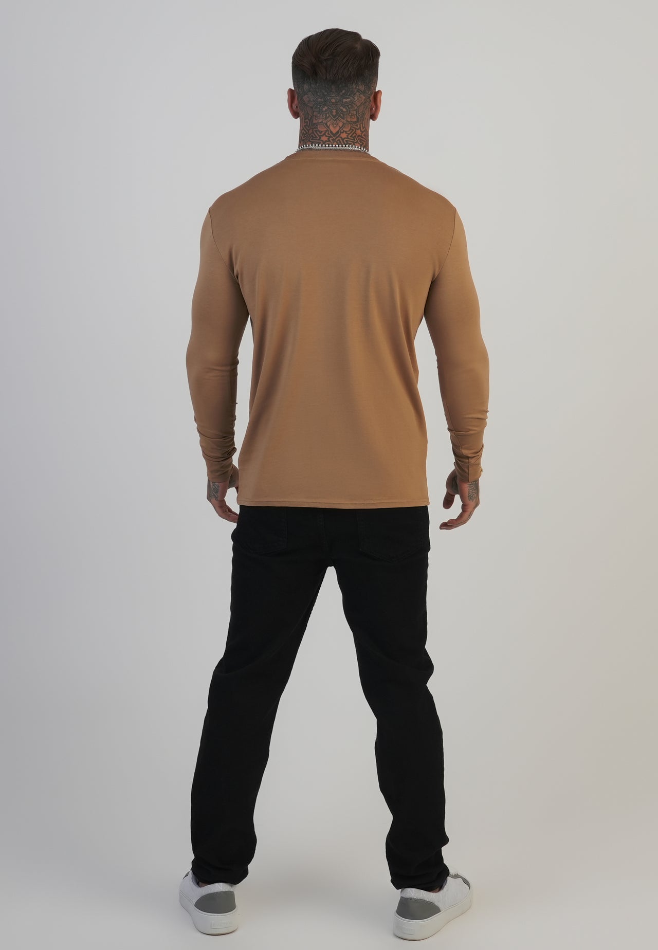 Beige Essentials LS T-Shirt (7)