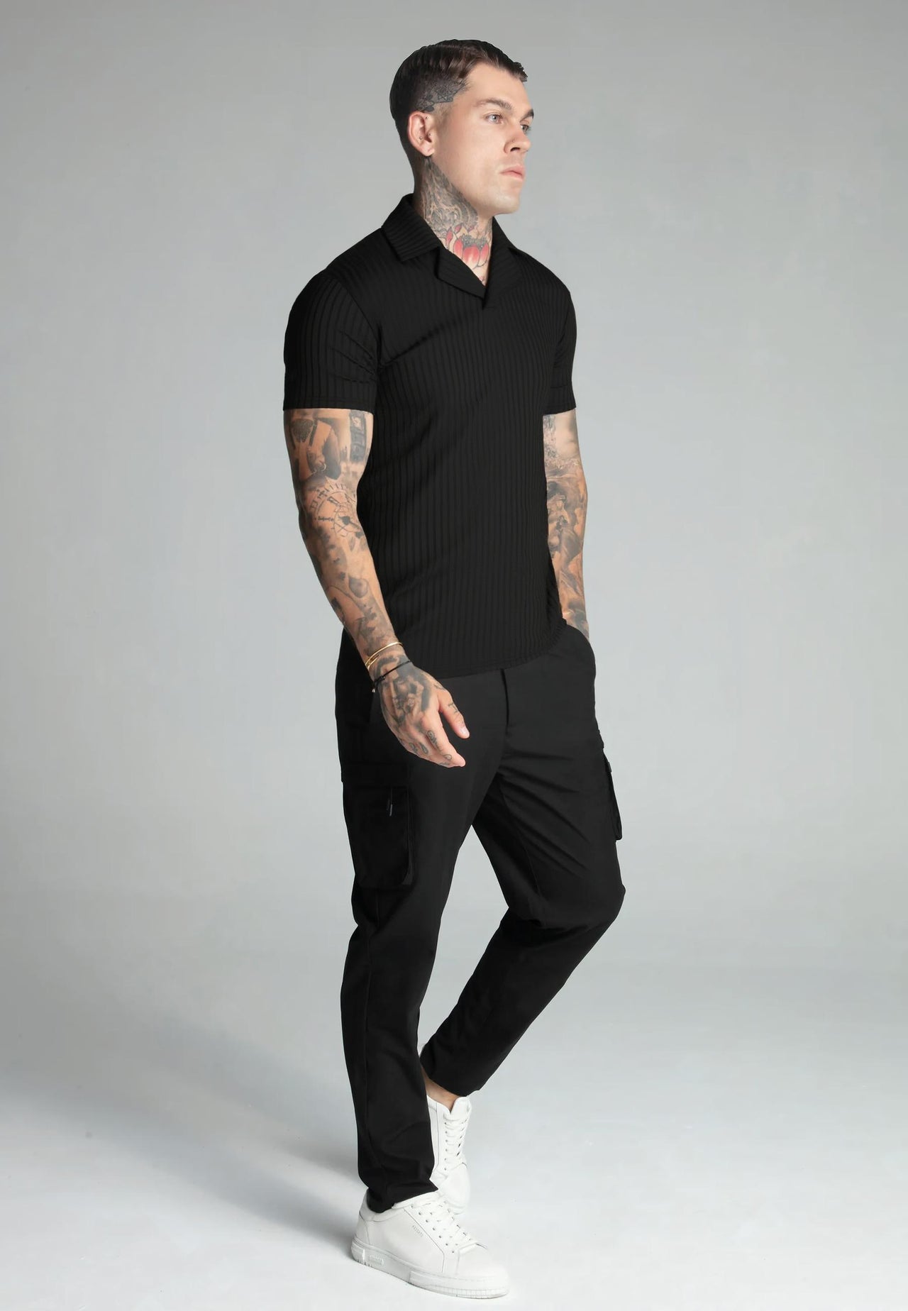 Black Smart Revere Polo T-Shirt (3)