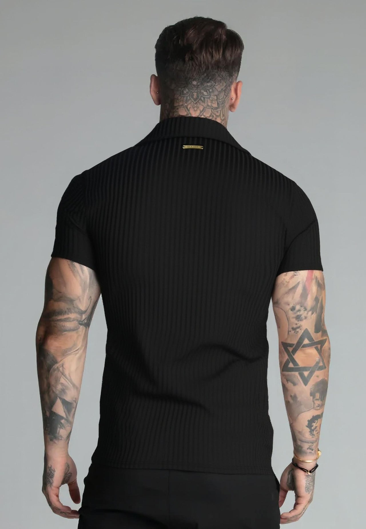 Black Smart Revere Polo T-Shirt (4)