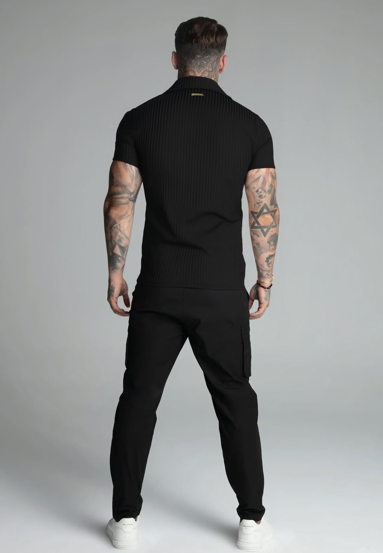 Black Smart Revere Polo T-Shirt (5)