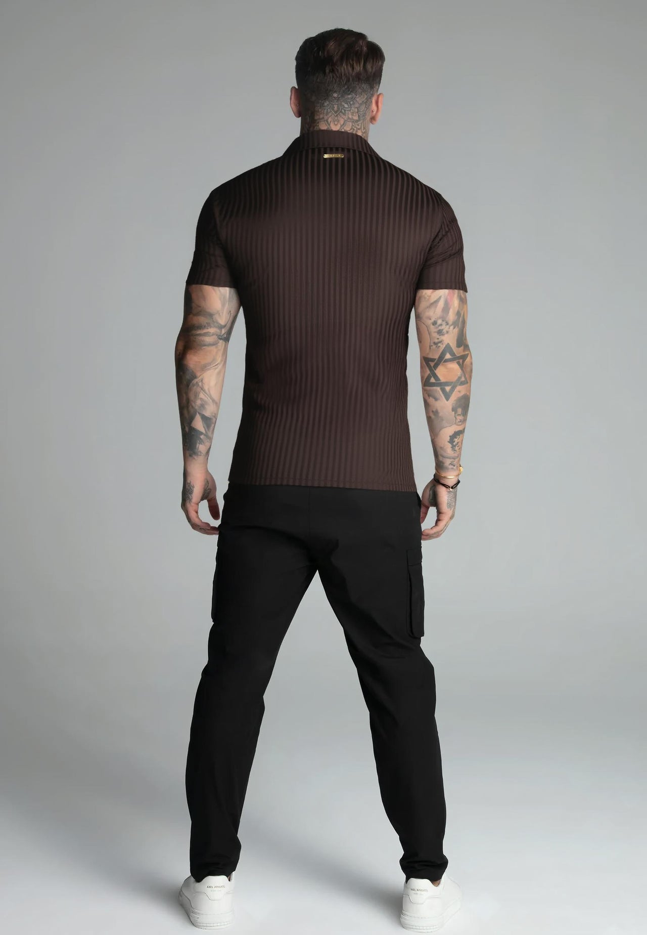 Dark Brown Smart Revere Polo T-Shirt (5)