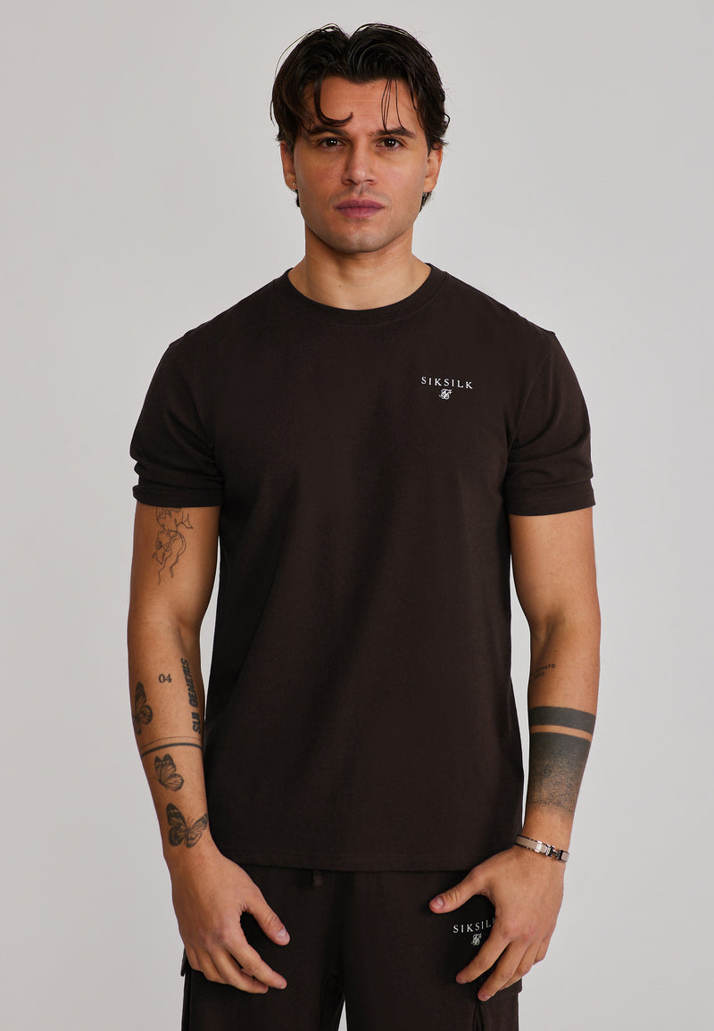 Brown T-Shirt and Shorts Set (1)