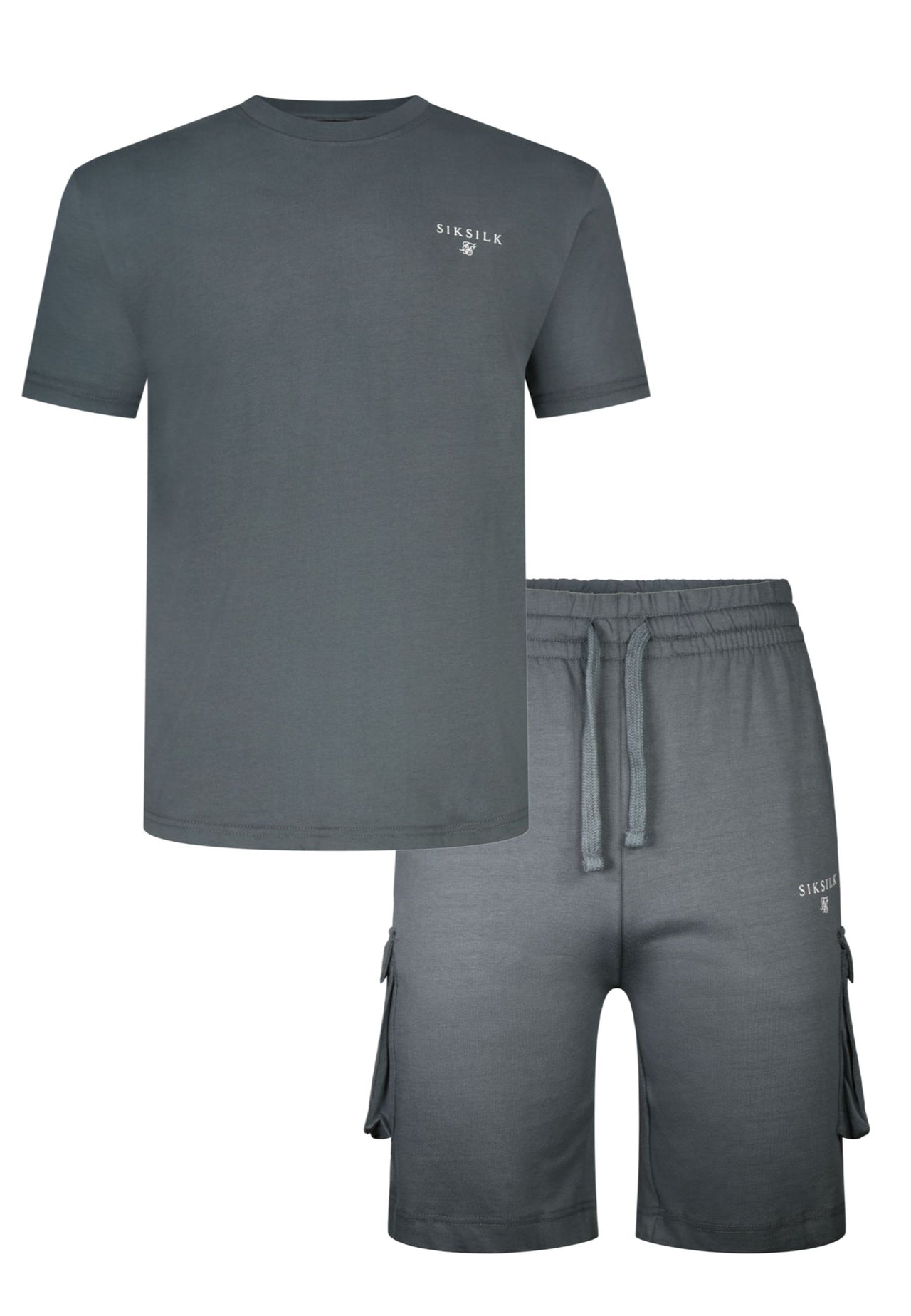 Grey T-Shirt and Shorts Set (5)