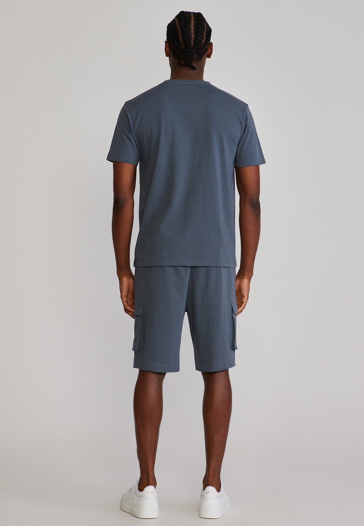 Grey T-Shirt and Shorts Set (4)