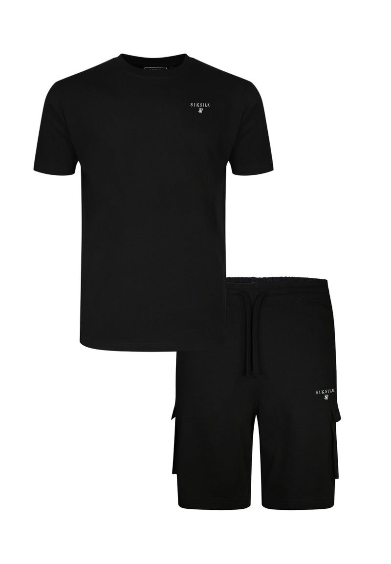 Black T-Shirt and Shorts Set (6)