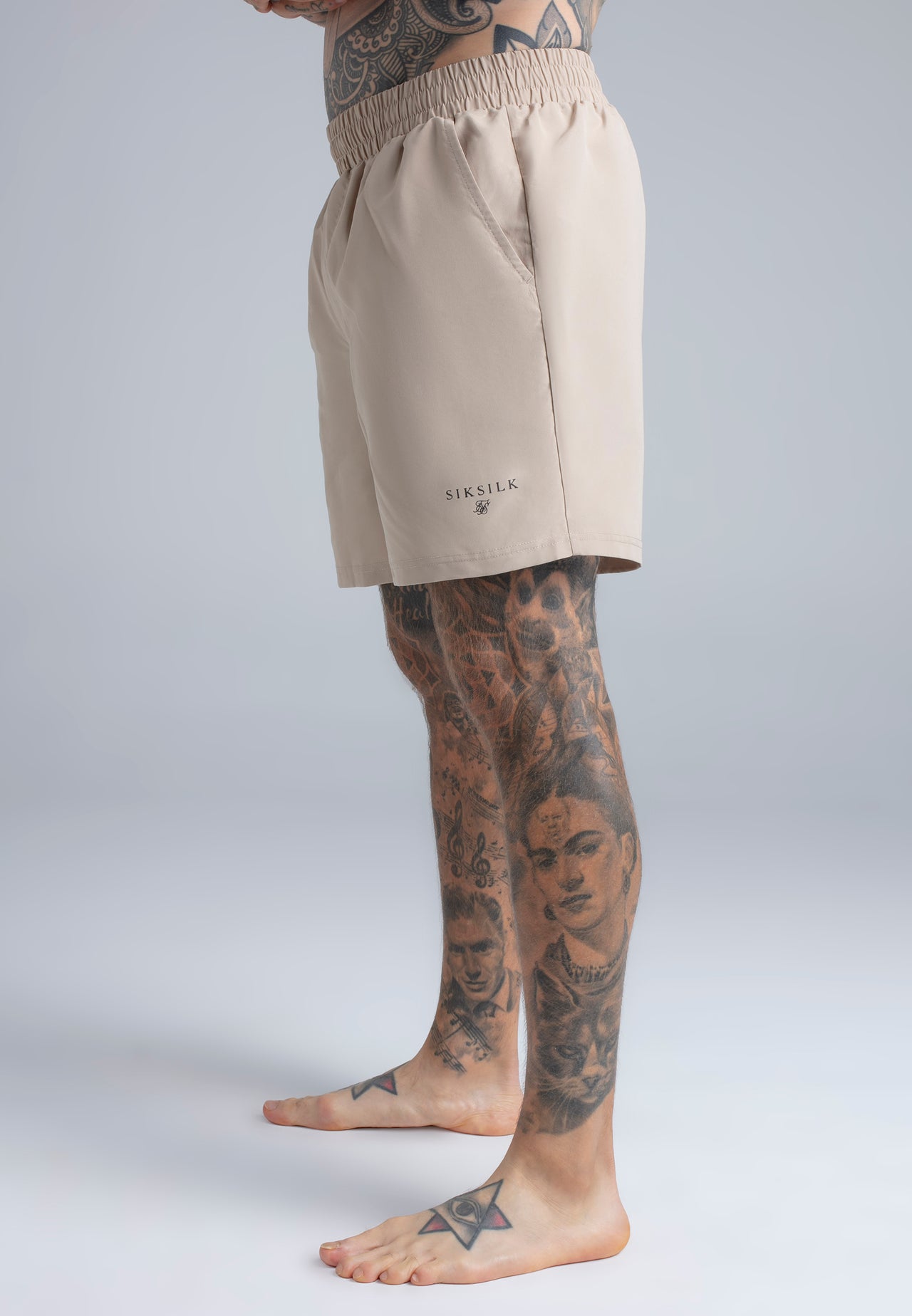 Black and Beige Pack of 2 Swim Shorts (2)