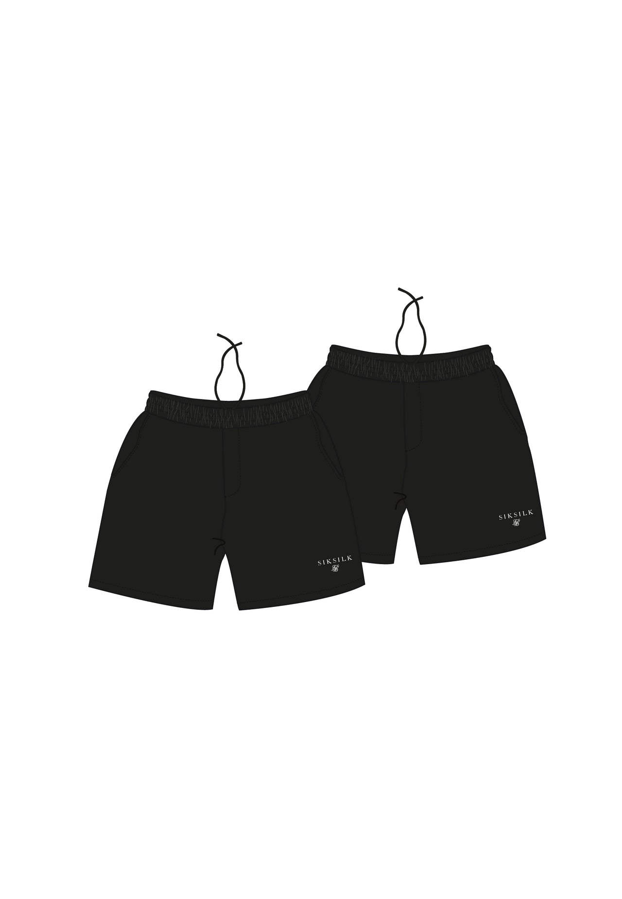Black and Grey Pack of 2 Swim Shorts