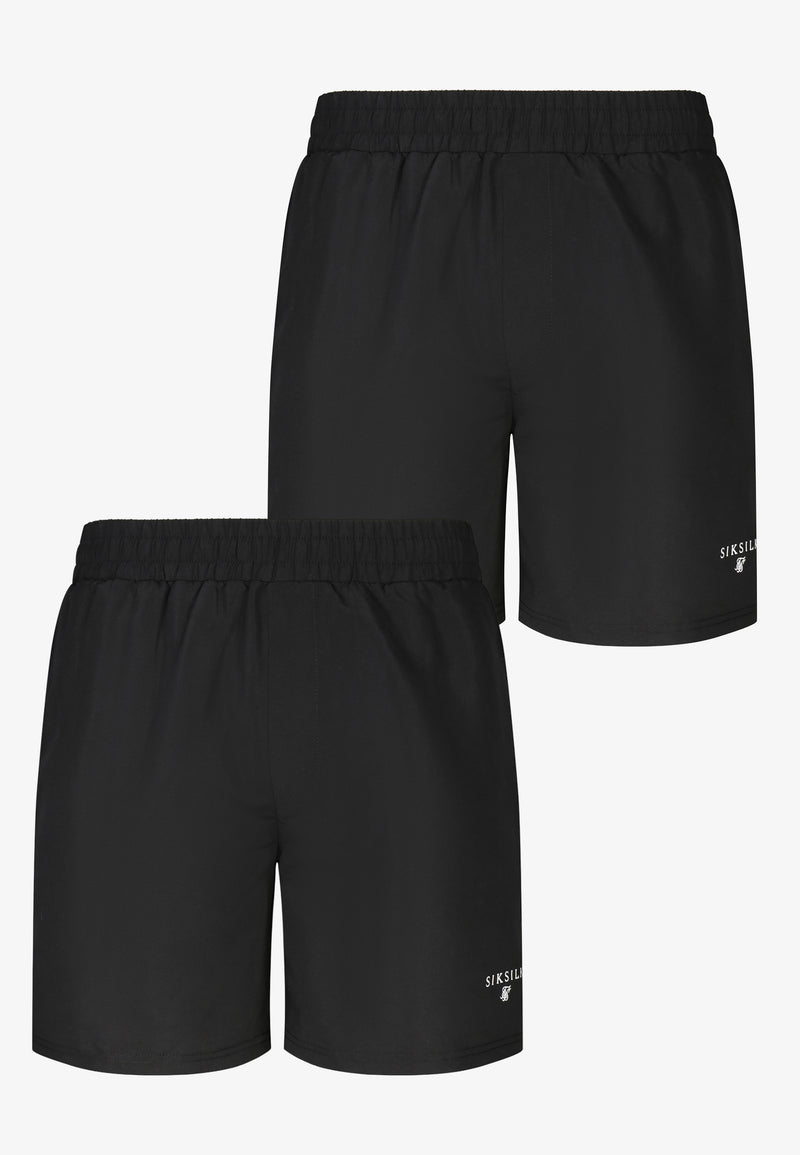 Black and Grey Pack of 2 Swim Shorts