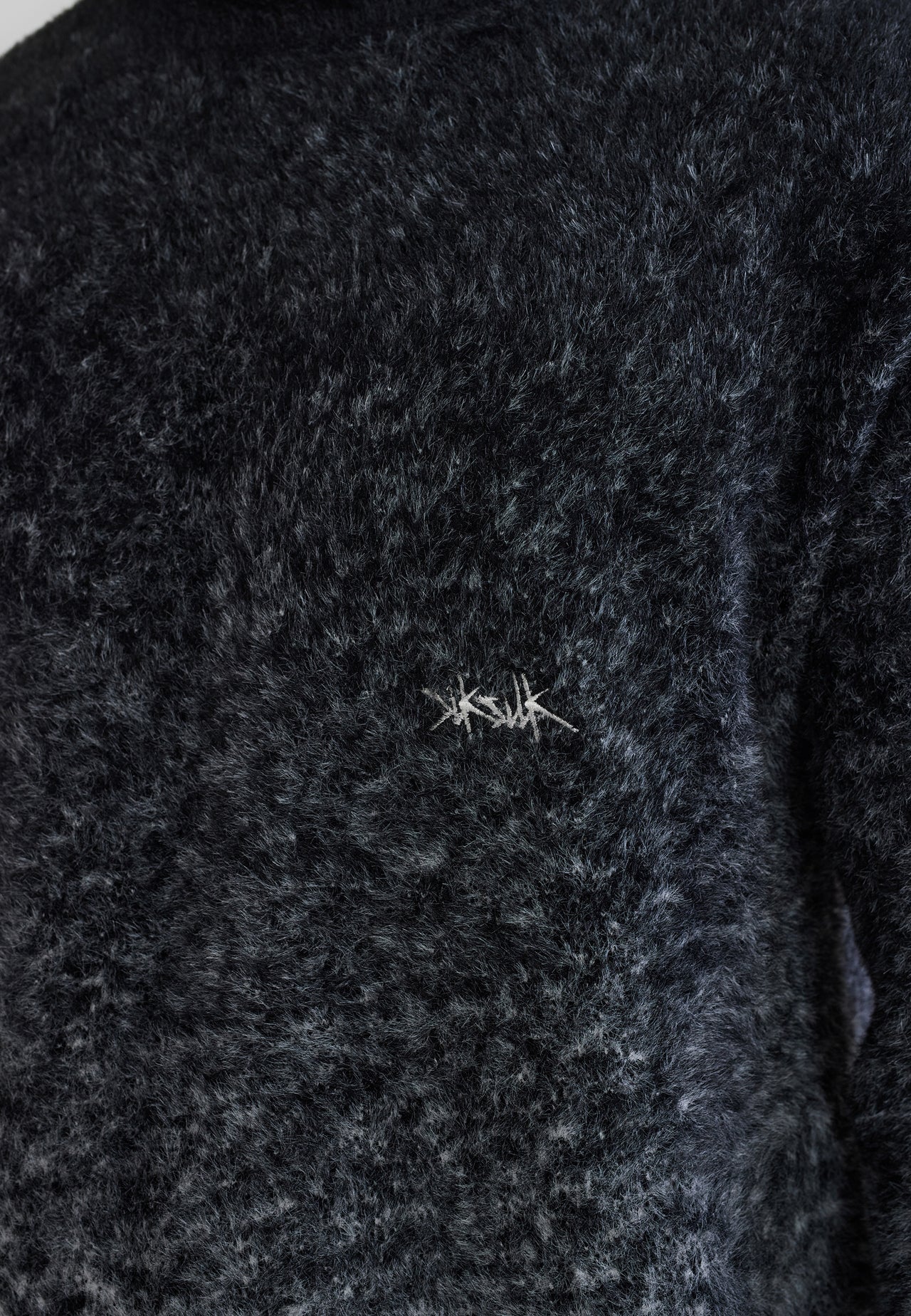 Black and White Knitted Fade Sweater (1)