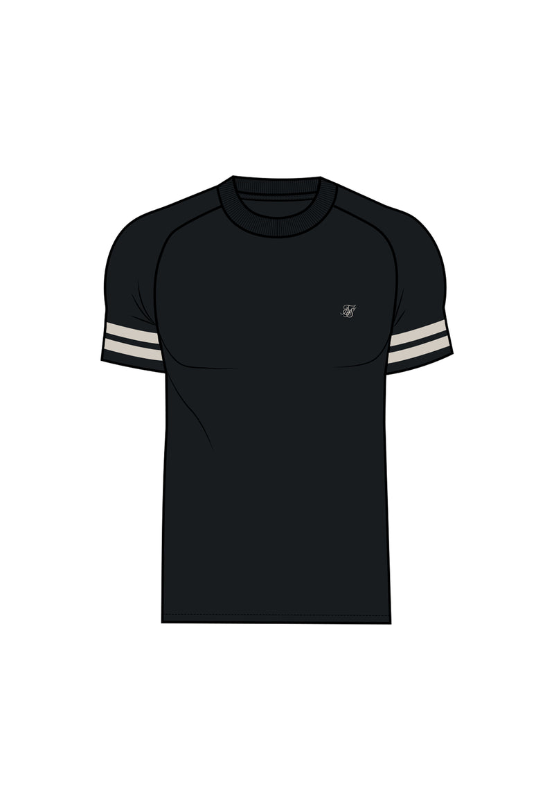 Black Knitted T-Shirt