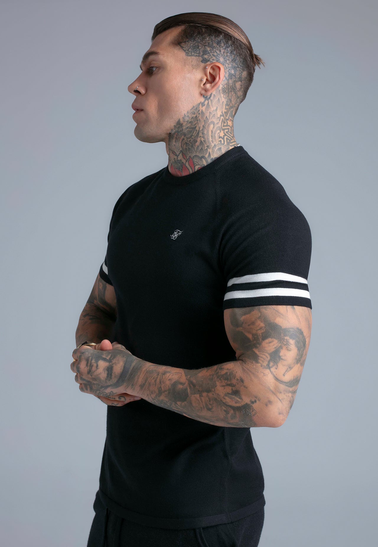 Black Knitted T-Shirt (3)