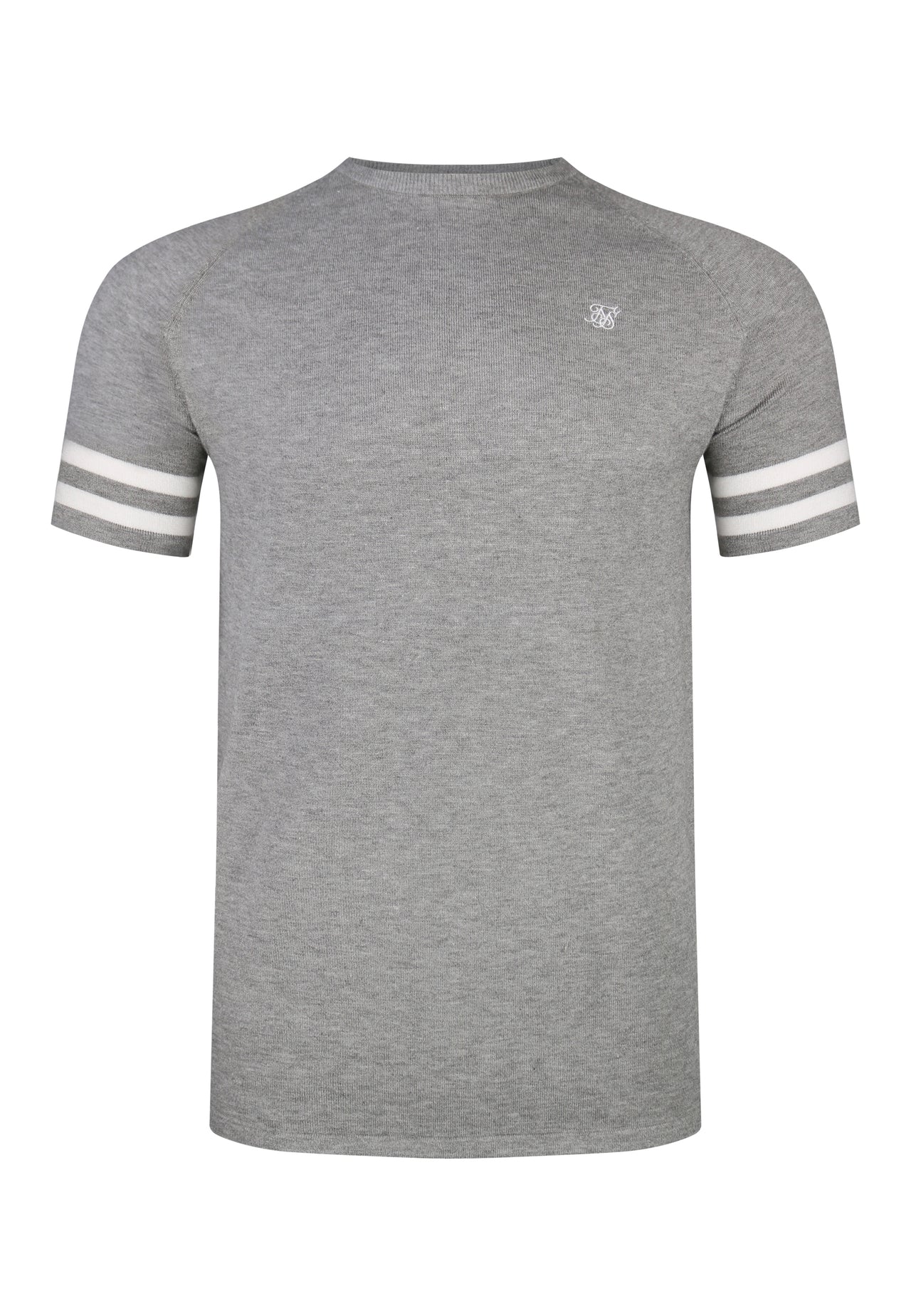 Grey Marl Knitted T-Shirt (5)