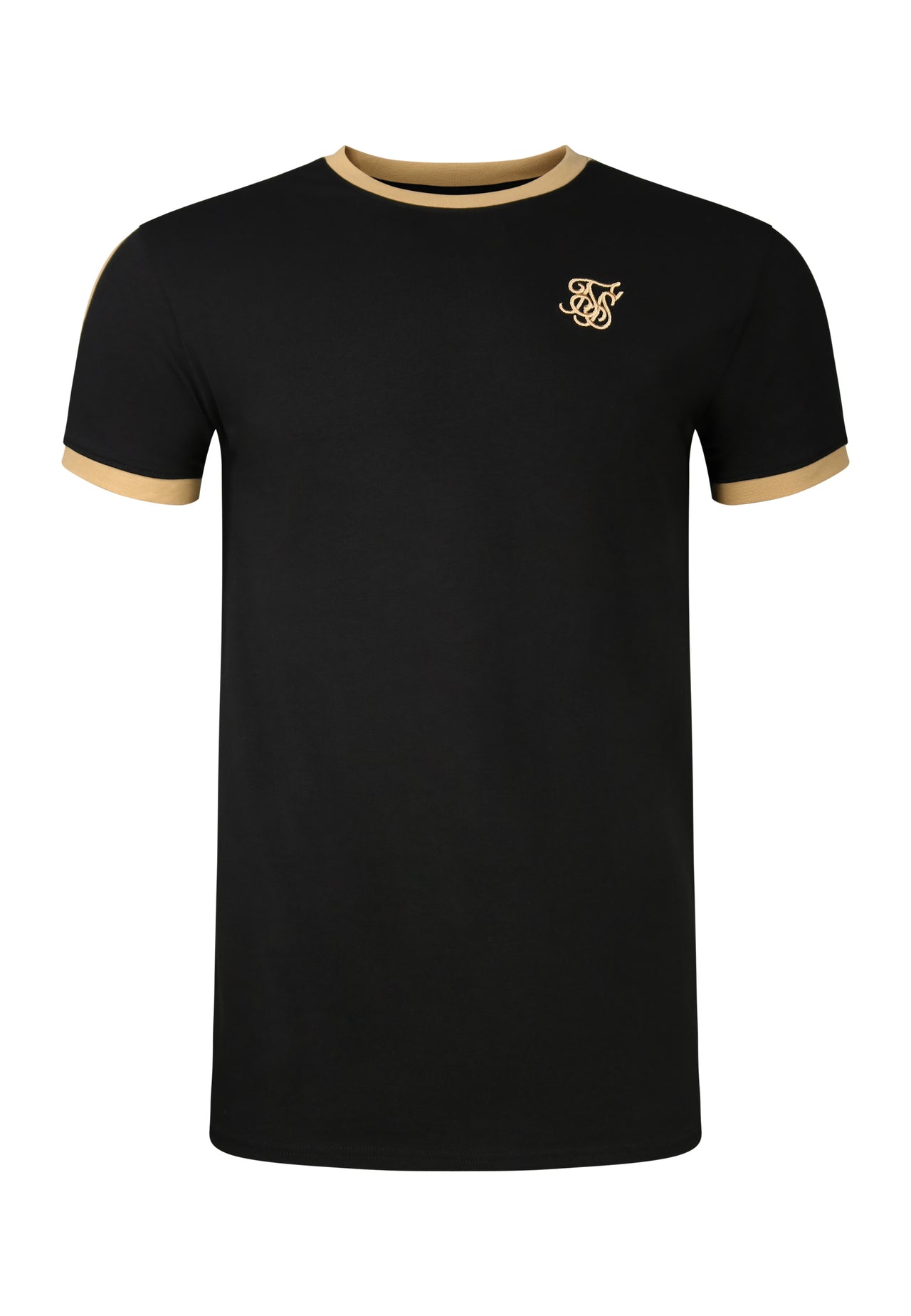 Black and Gold Stripe Ringer T-Shirt (5)