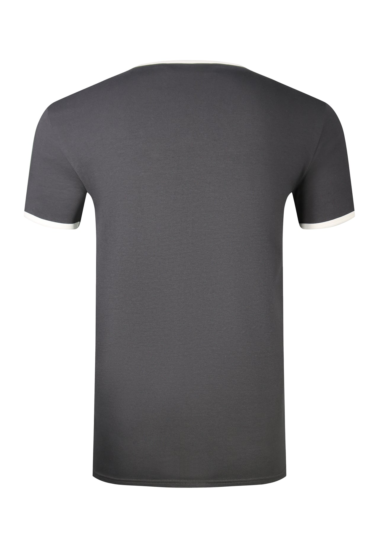 Grey and Ecru Ringer T-Shirt (6)