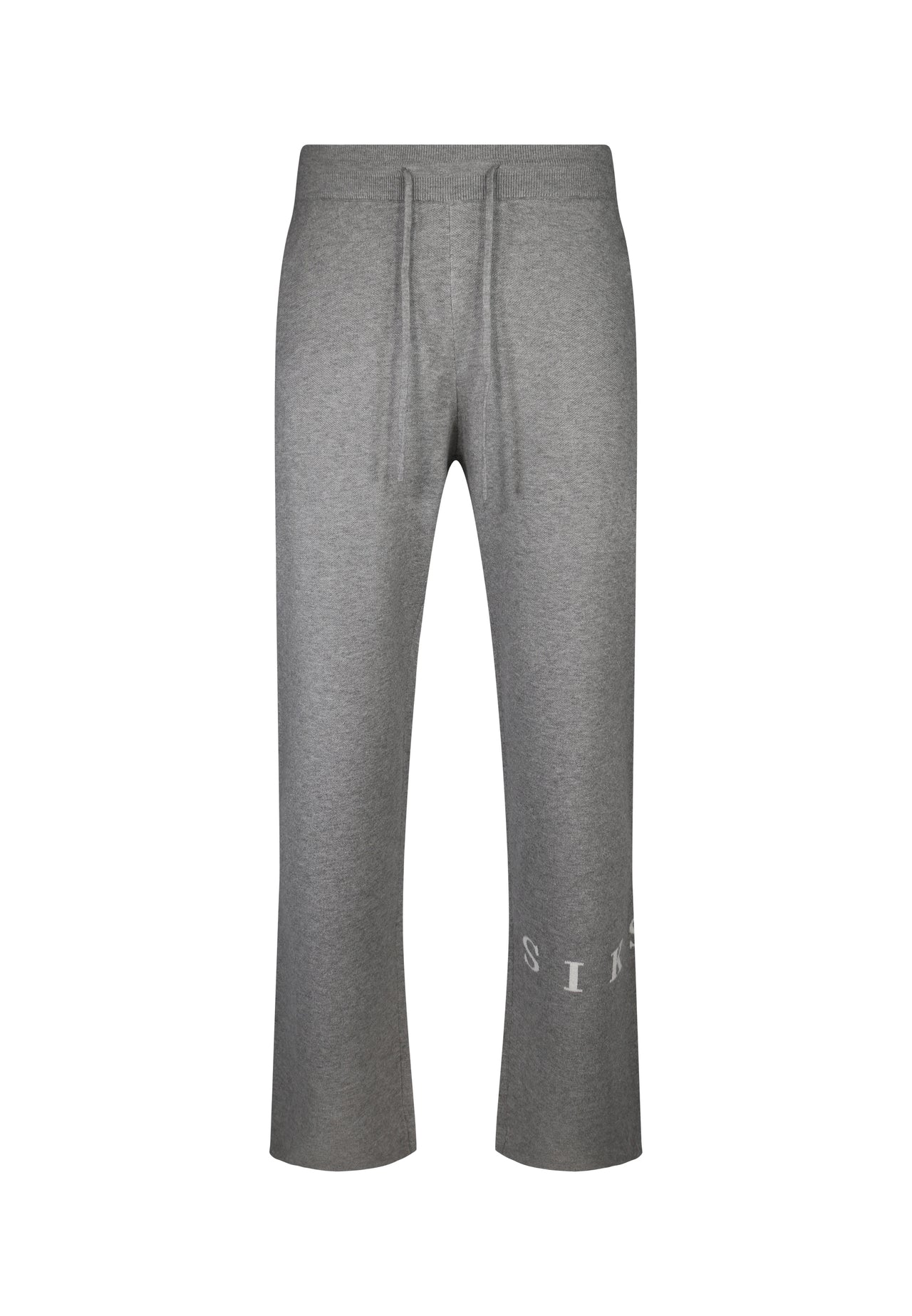 Grey Marl Knitted Track Pants (5)