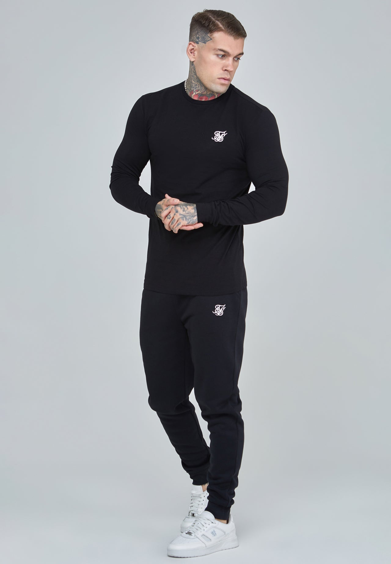 Black Essentials LS T-Shirt (1)