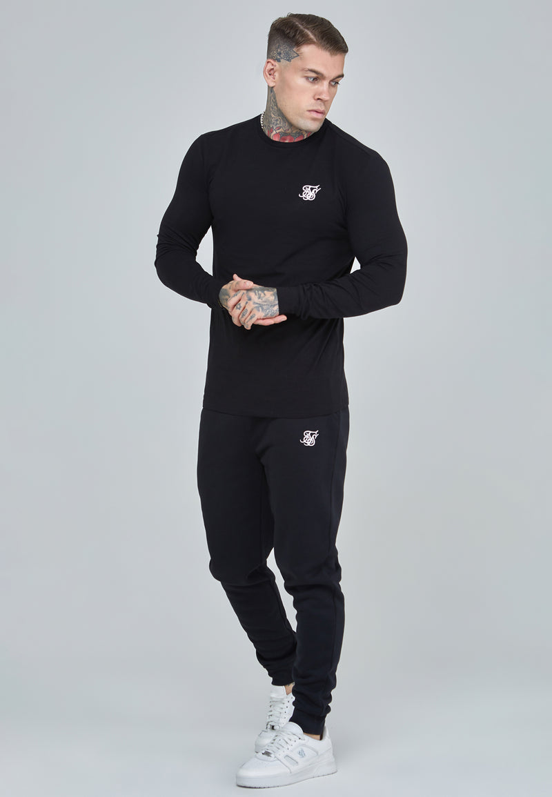 Black Essentials LS T-Shirt (1)