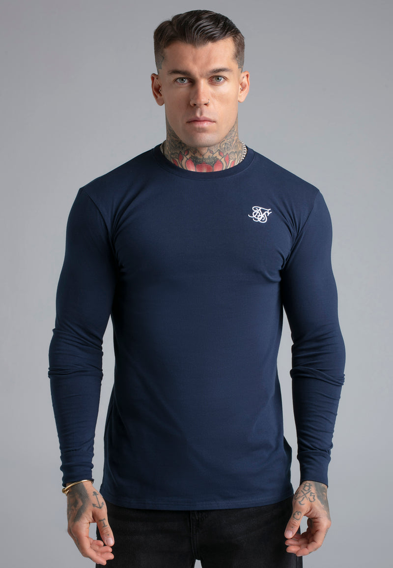 Navy Essentials LS T-Shirt