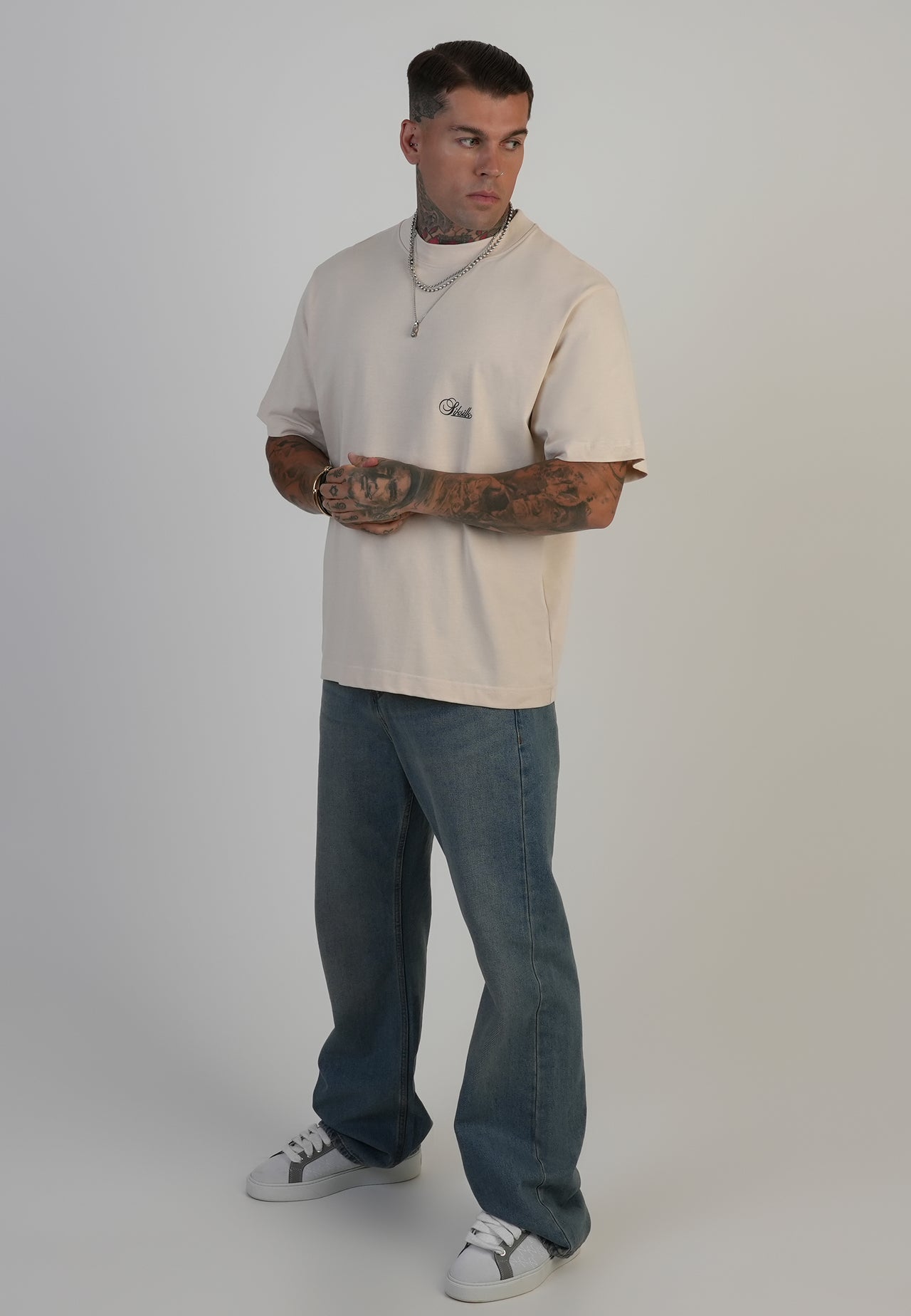 Ecru Oversized T-Shirt (3)