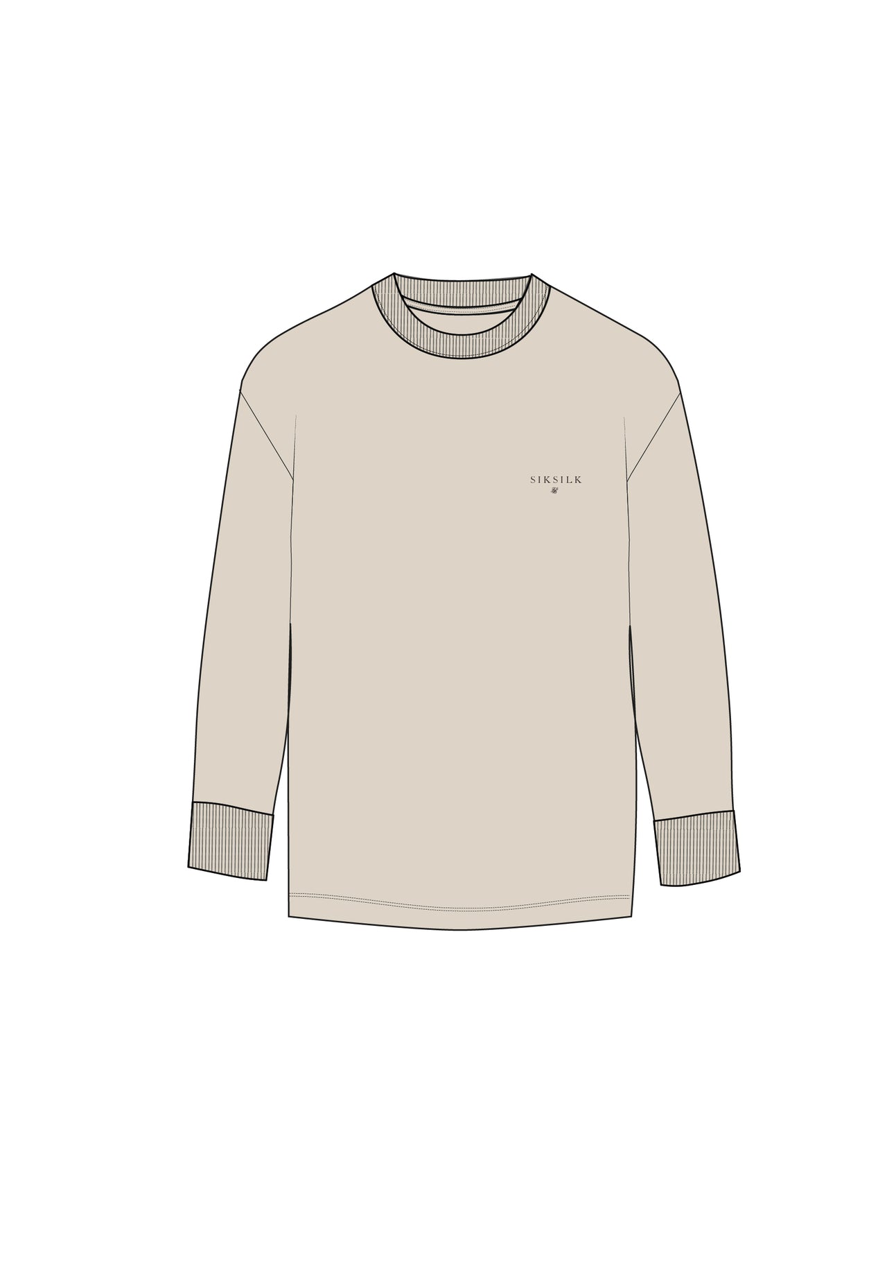 Ecru Long Sleeve T-Shirt