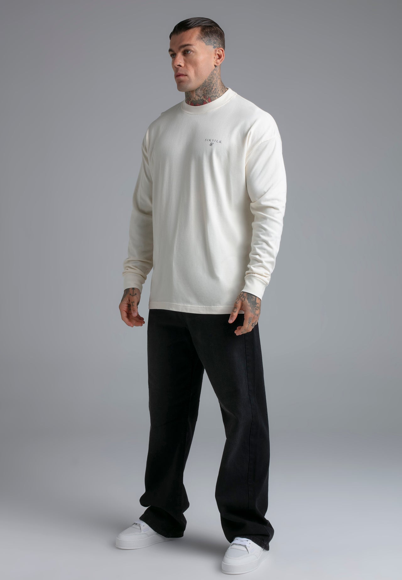 Ecru Long Sleeve T-Shirt (3)