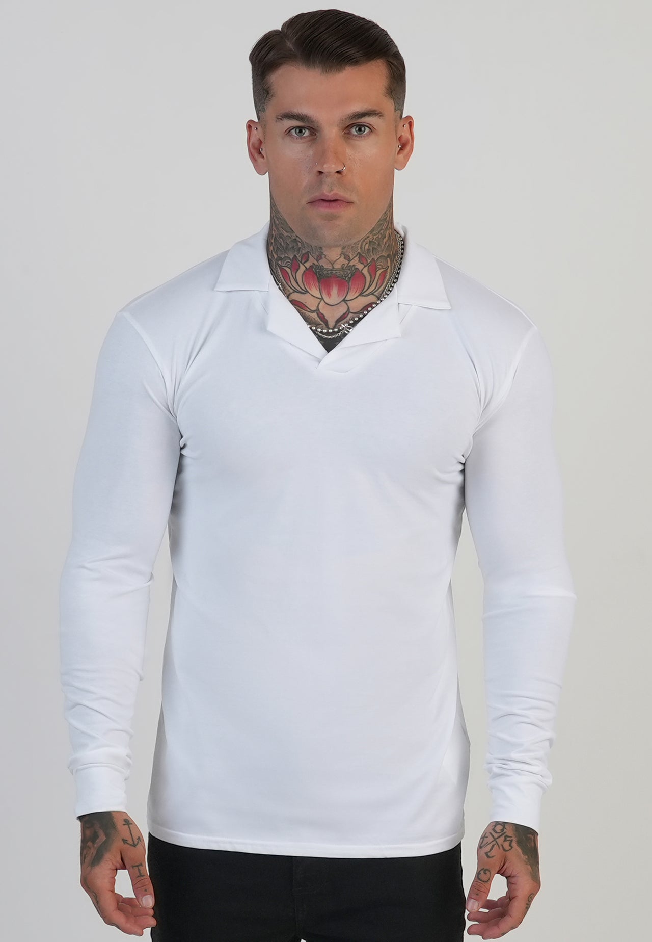 White LS Revere Polo