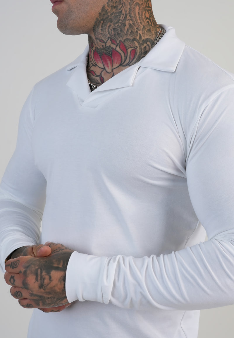 White LS Revere Polo (1)