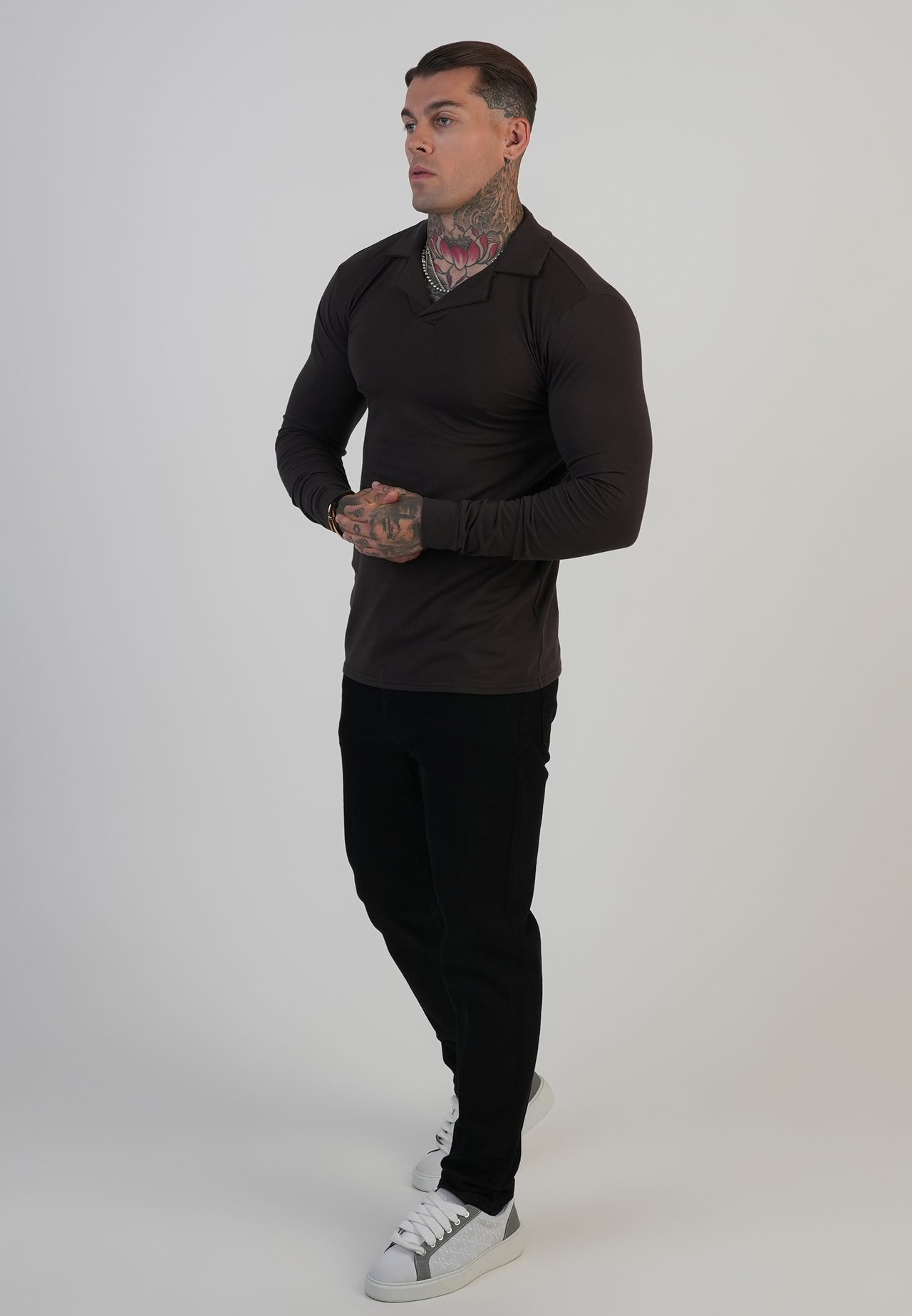 Brown LS Revere Polo (2)