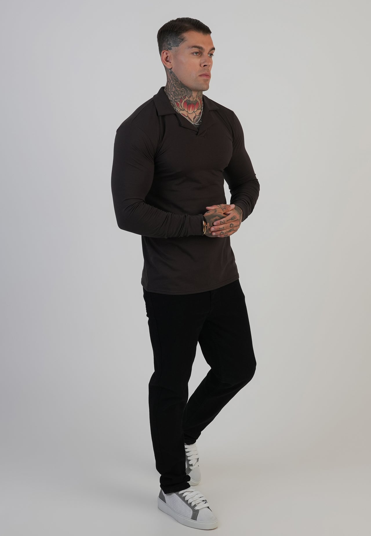 Brown LS Revere Polo (3)