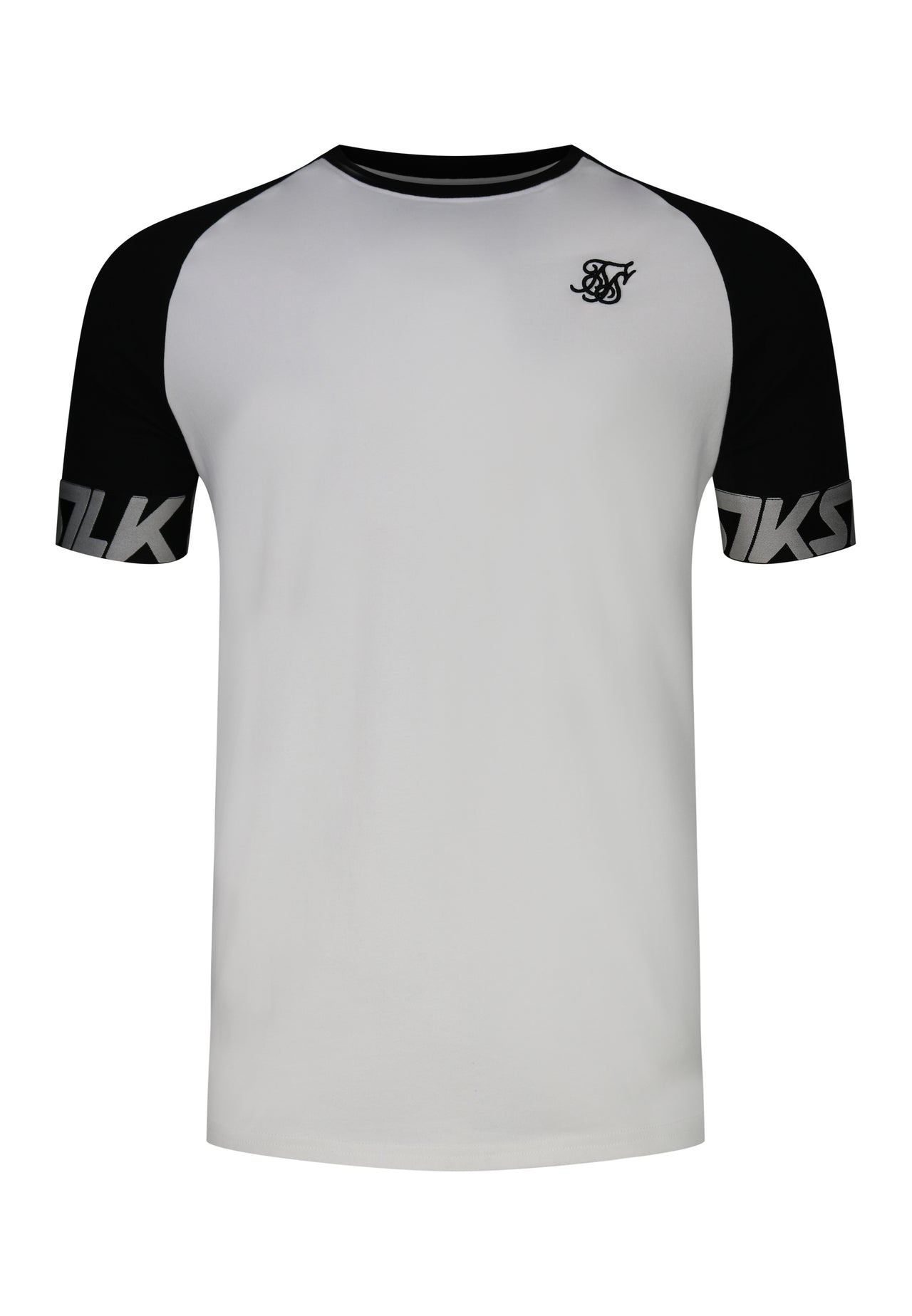 White and Black Raglan Tech T-Shirt (5)