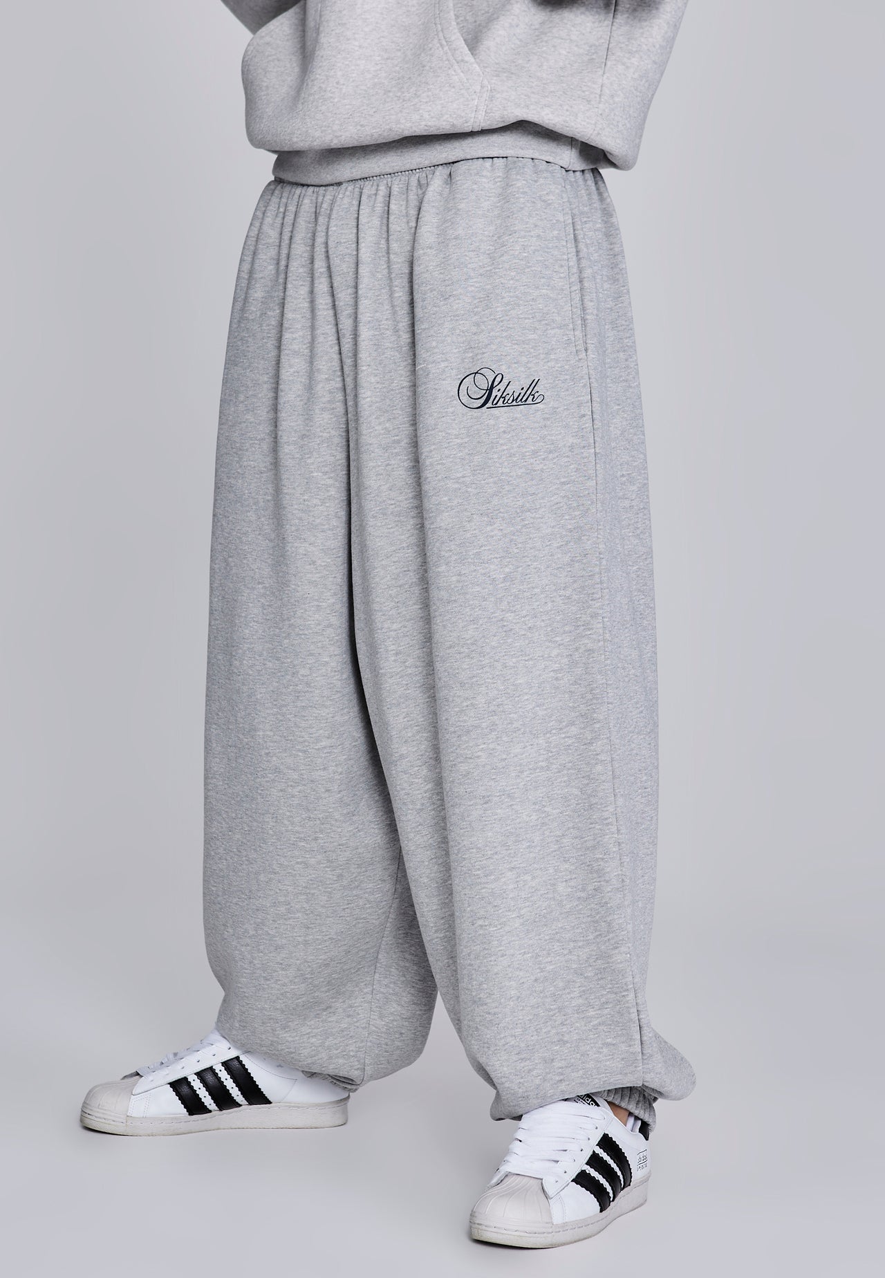 Grey Marl Essentials Joggers (1)
