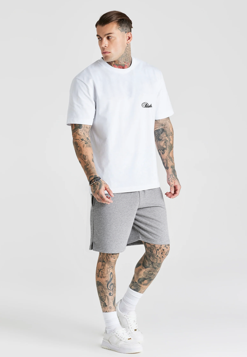 Grey Marl Essentials Shorts (1)