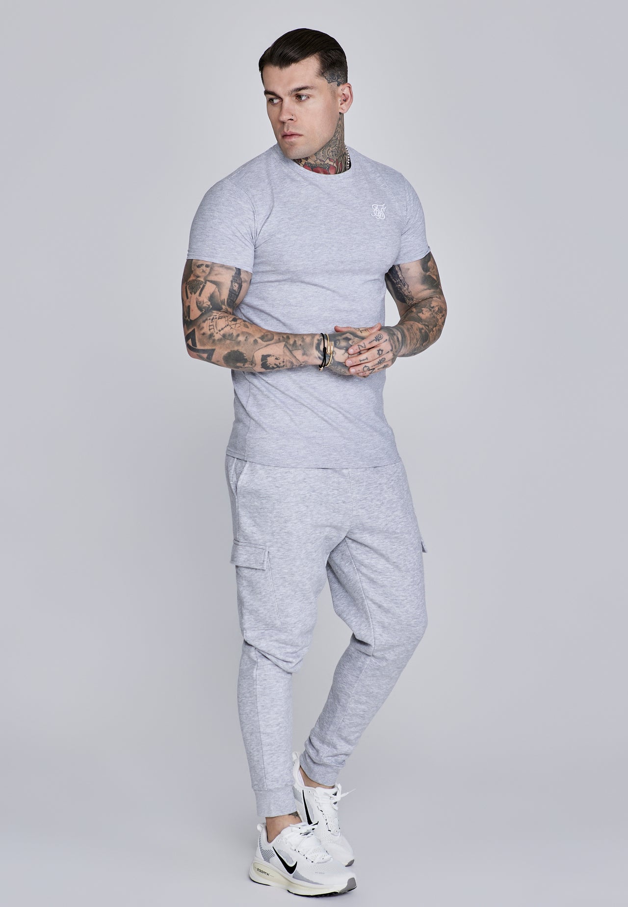 Grey Marl Essentials T-Shirt (3)