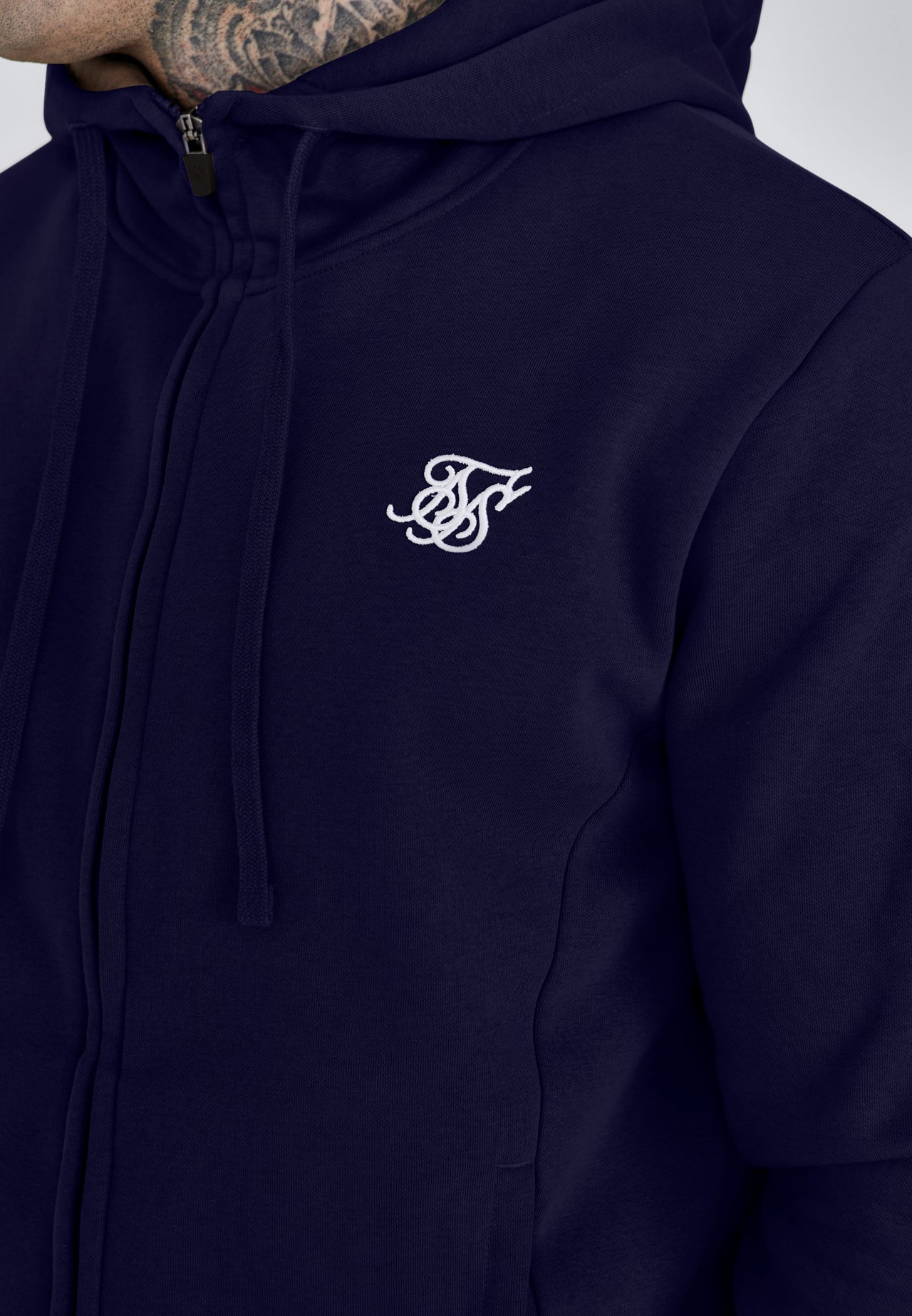 Navy Essentials Full Zip Hoodie (2)